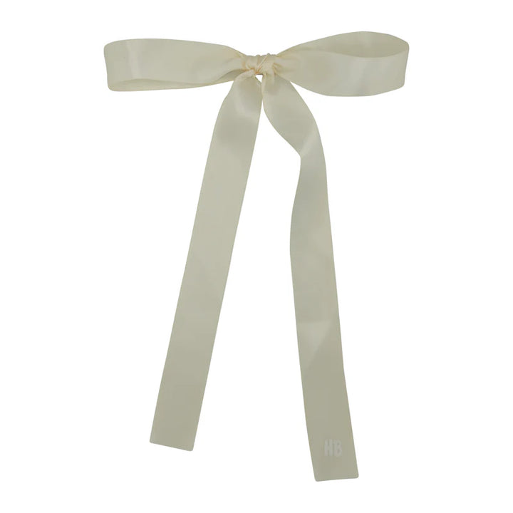 clip satin thin long ribbon bow