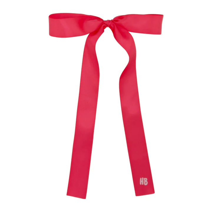 clip satin thin long ribbon bow