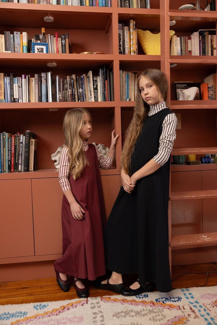 maxi dress vertical stripes