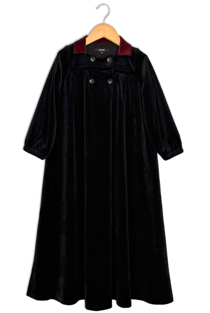 maxi corduroy button robe