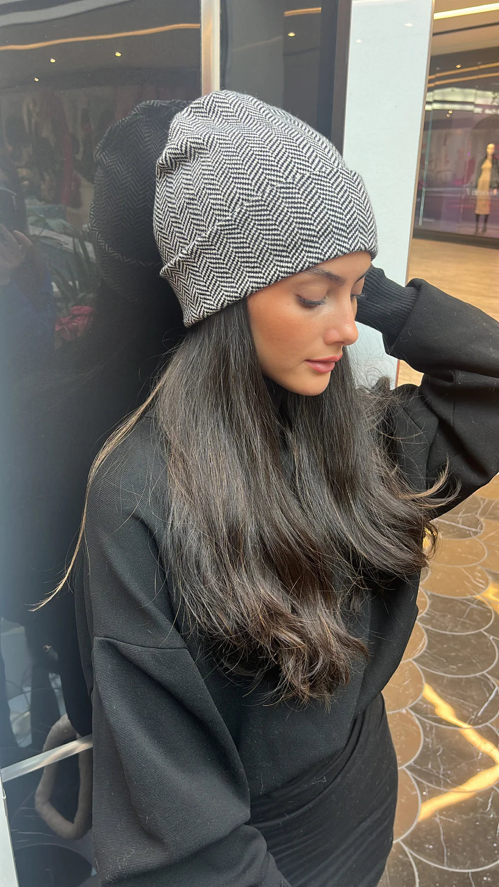 beanie cashmere cuff