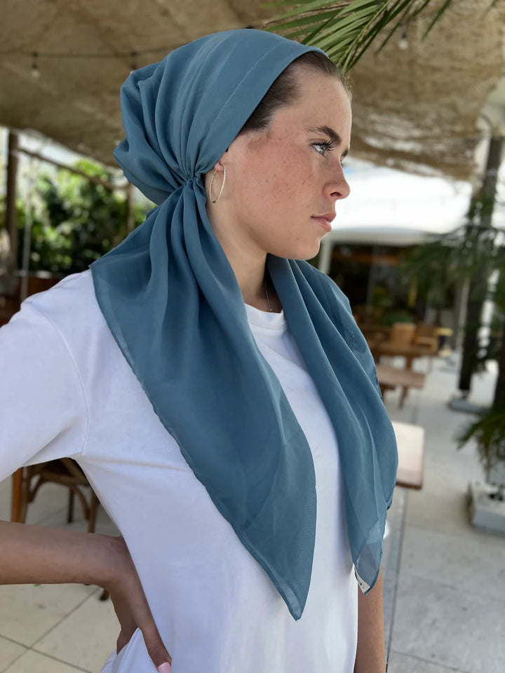 headscarf pretied classic cotton