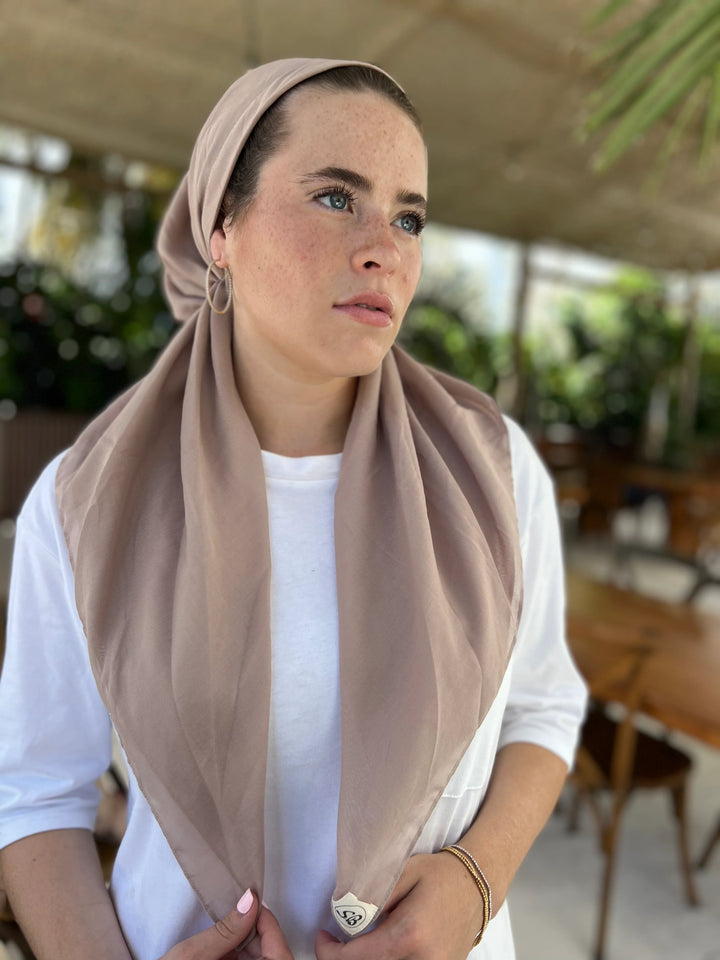 headscarf pretied classic cotton