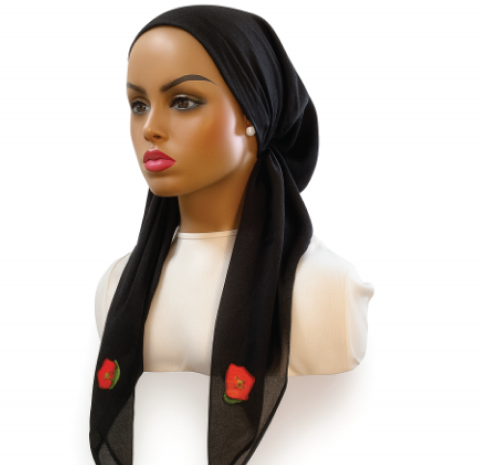 headscarf closed flora whispers