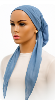 pretied lined linen look print