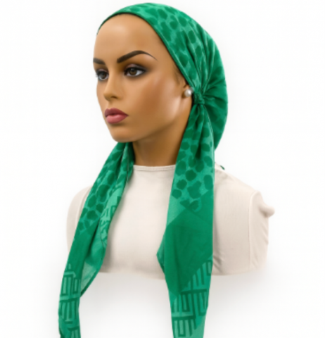 headscarf closed patterned pulse