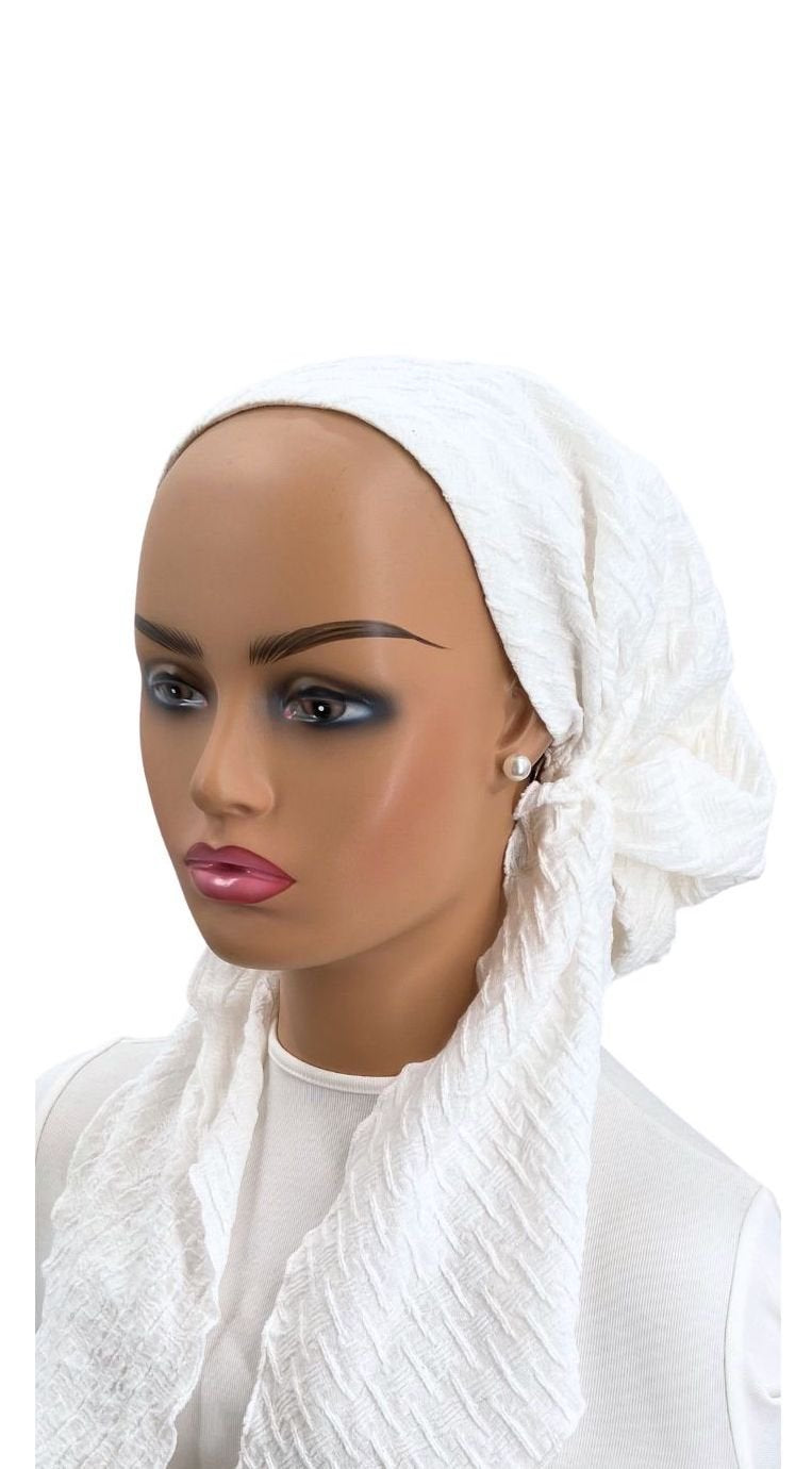 headscarf threaded lines