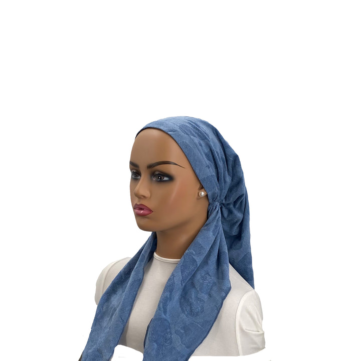 headscarf tone on tone texture