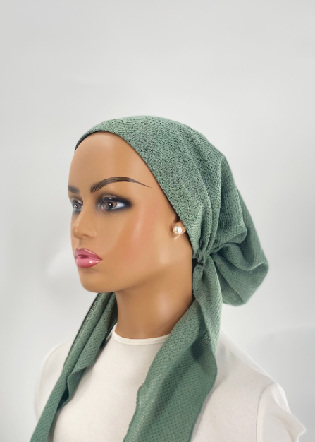 headscarf solid pique versatile