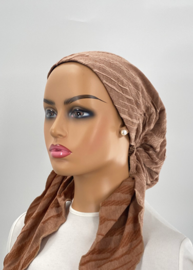 headscarf embossed braids