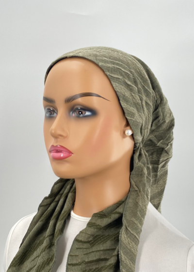 headscarf embossed braids