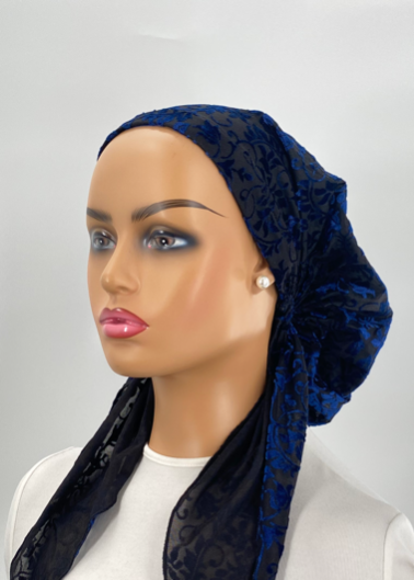 headscarf flocked fleur