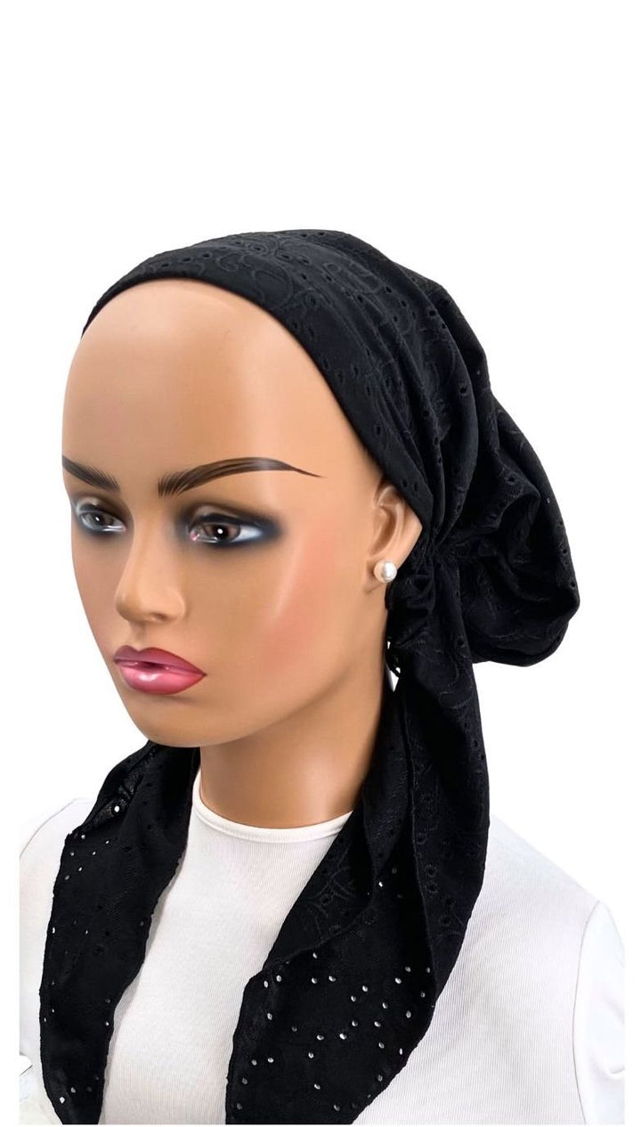 headscarf broderie eyelet versatile