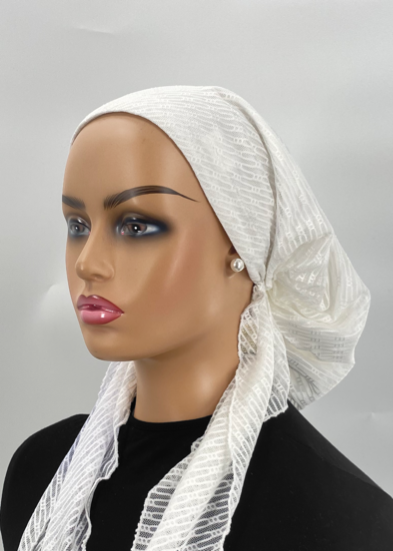 headscarf hairpin lace