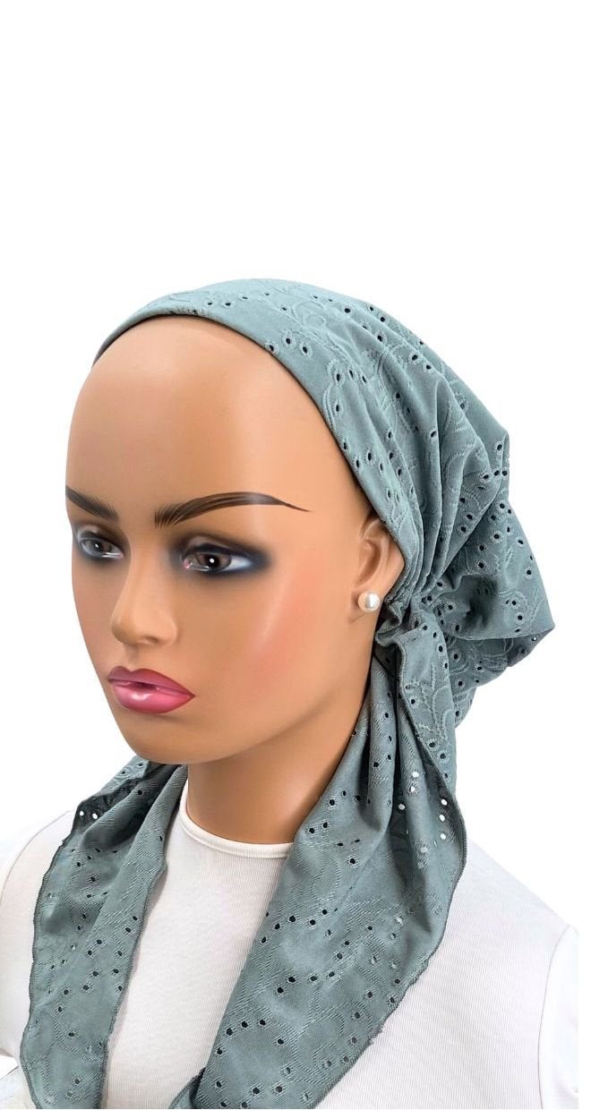 headscarf broderie eyelet versatile