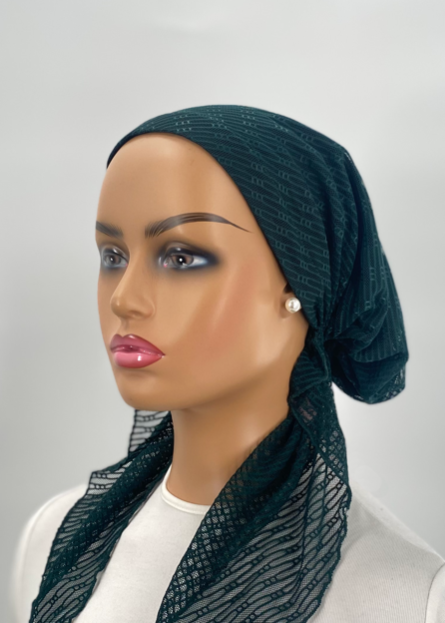 headscarf hairpin lace