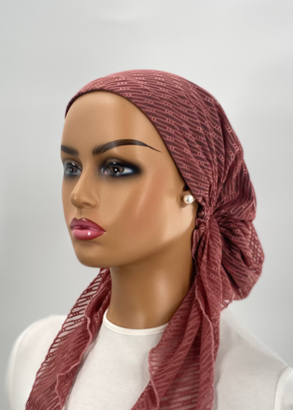 headscarf hairpin lace