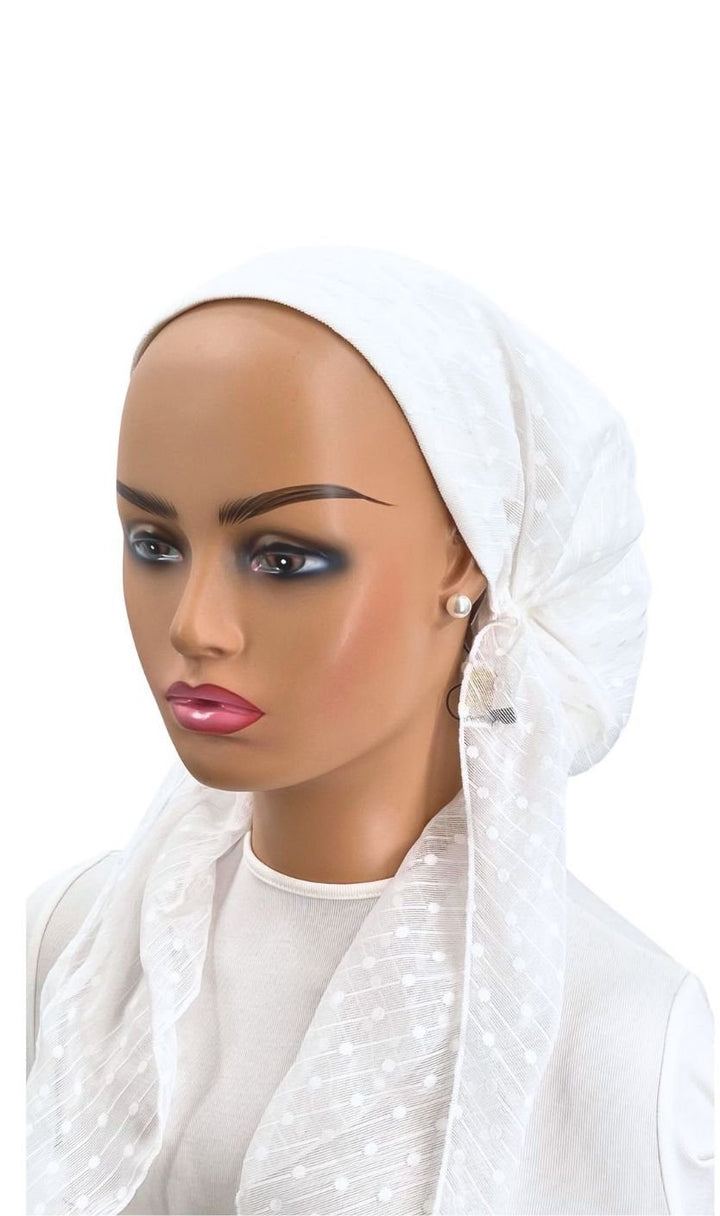 headscarf swiss dot