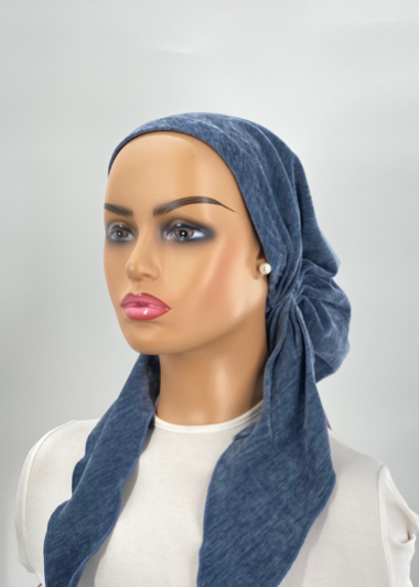 headscarf melange velvet