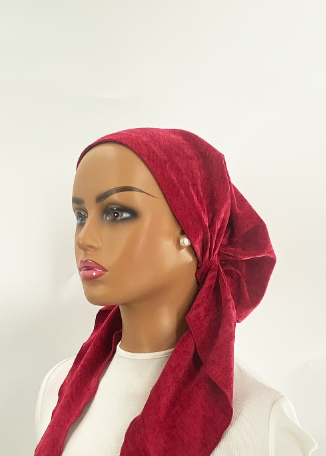 headscarf melange velvet