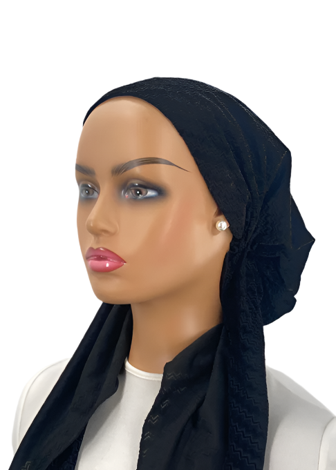 headscarf chevron sheen