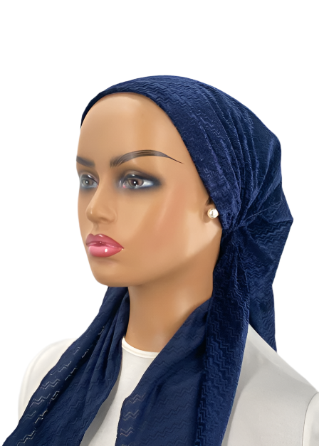 headscarf chevron sheen