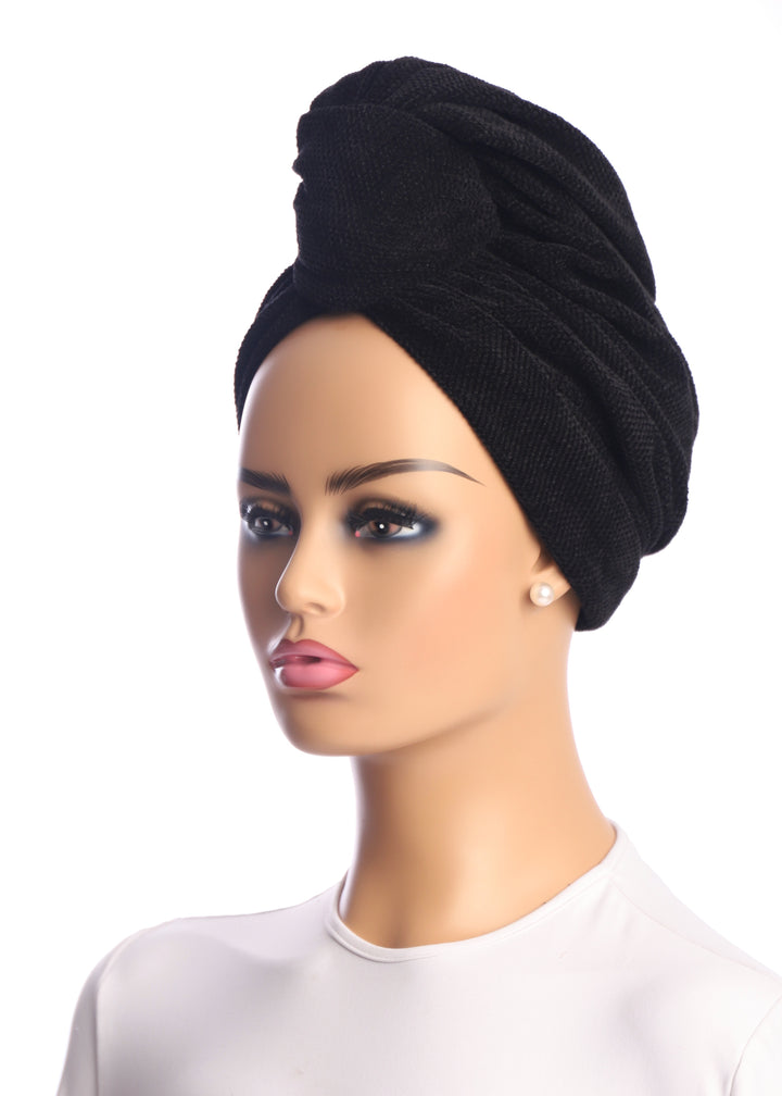 turban chenille solid waffle