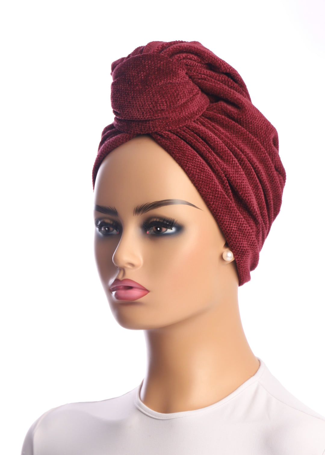 turban chenille solid waffle