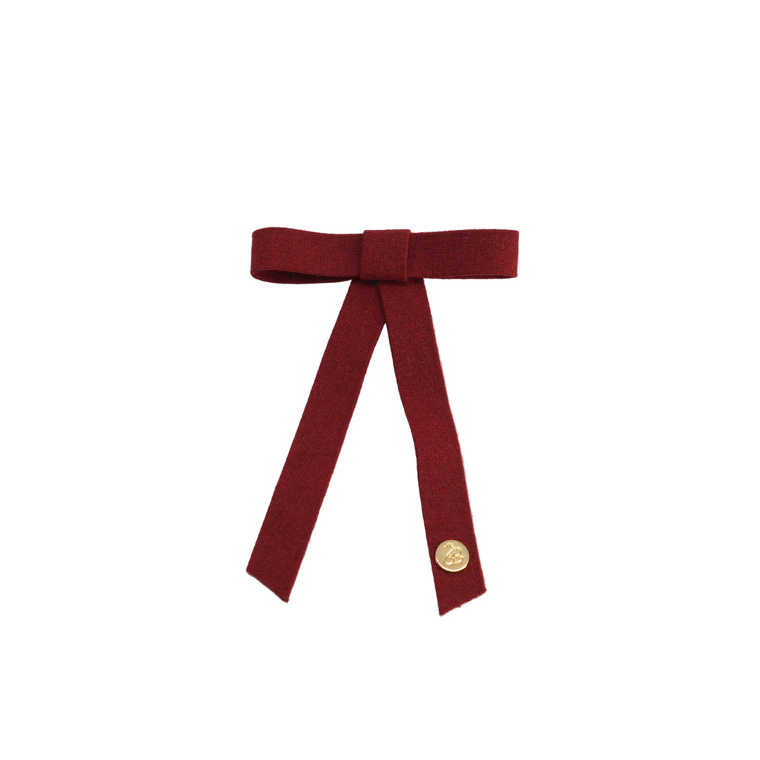 clip wool tux bow