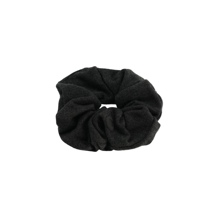 pony scrunchie cut out heart logo