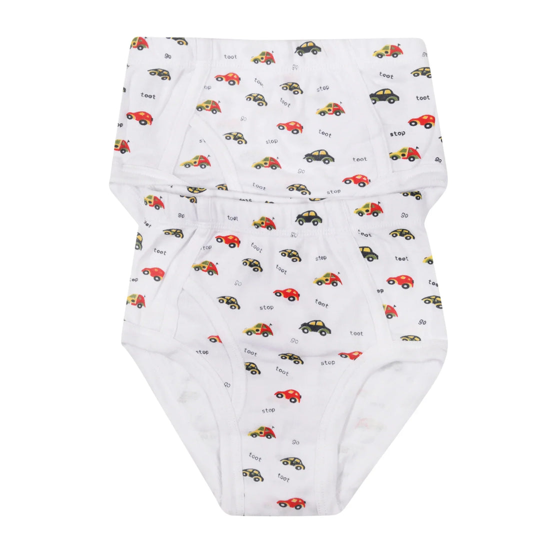 briefs 2pk car print