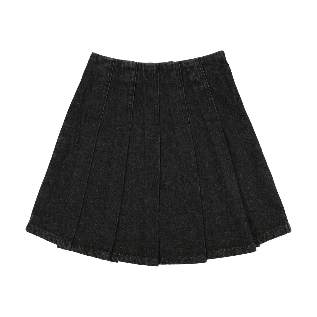 skirt pleated denim