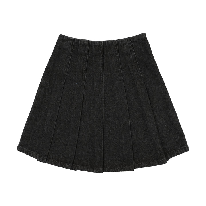 skirt pleated denim