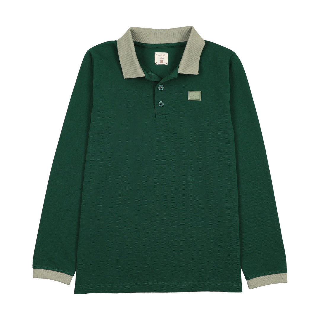 polo l/s contrast collar