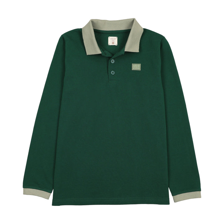 polo l/s contrast collar