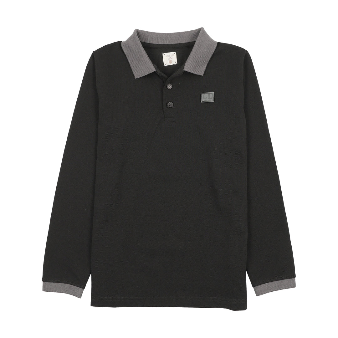 polo l/s contrast collar