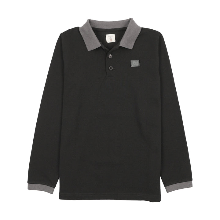 polo l/s contrast collar
