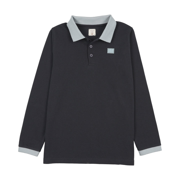 polo l/s contrast collar