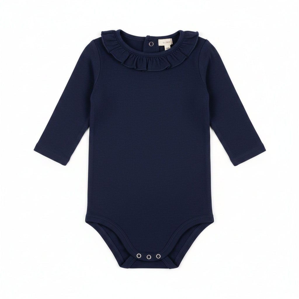 onesie l/s ruffle collar