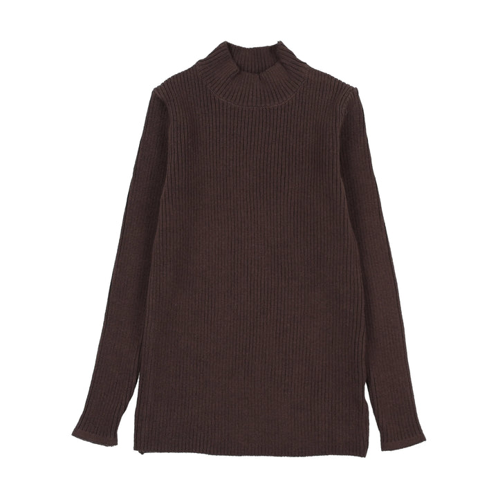 top l/s mockneck knit