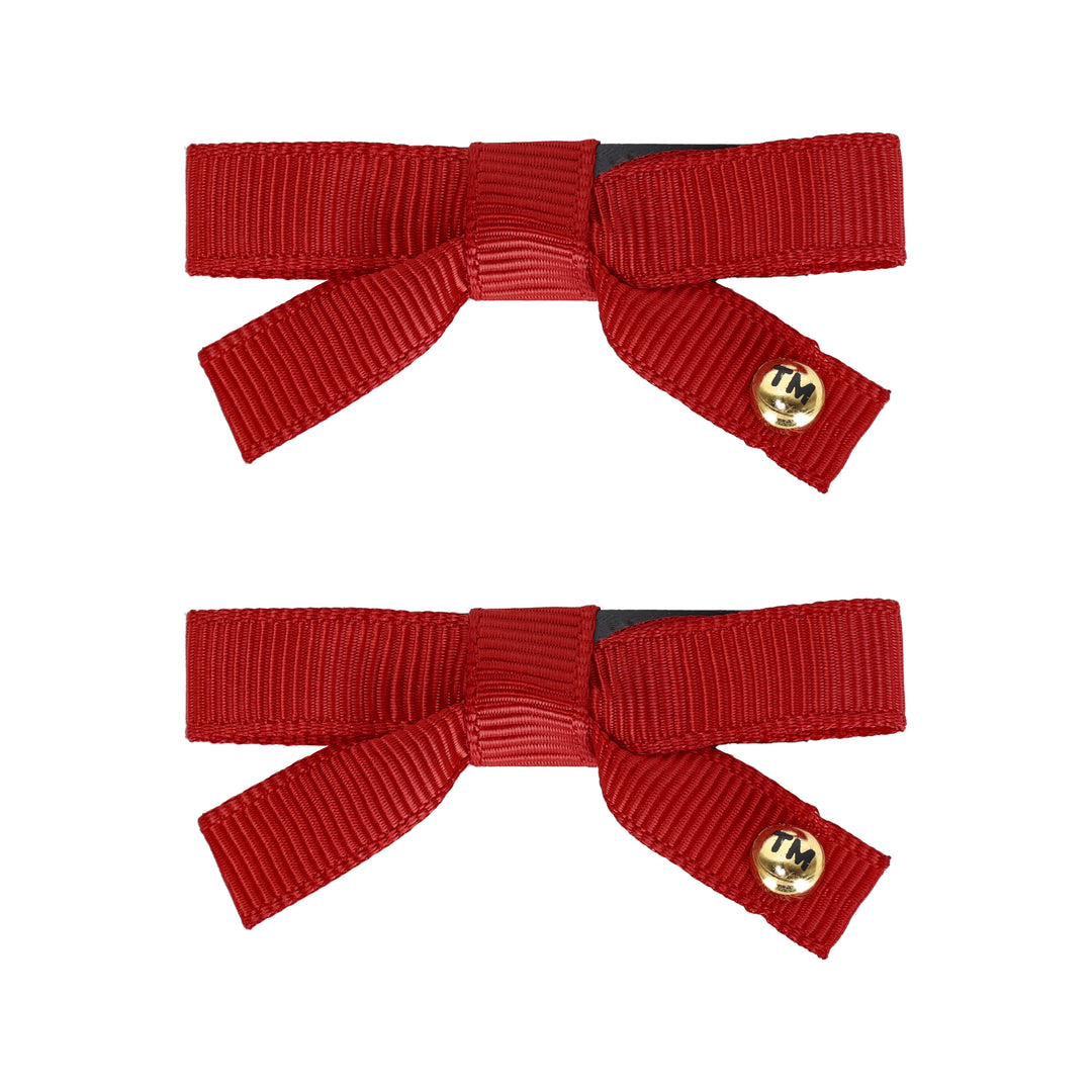 clip snap grosgrain bow set of 2