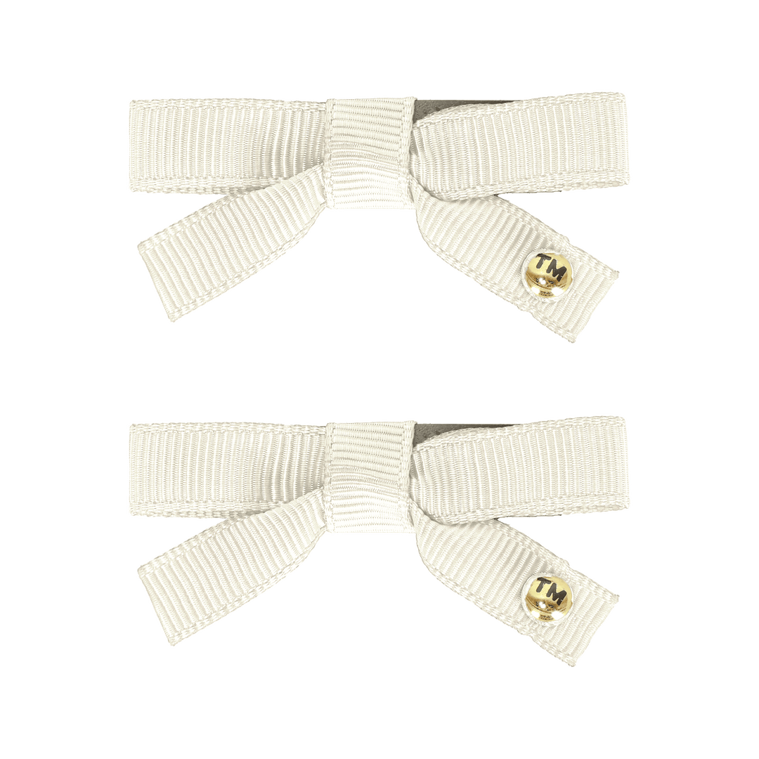 clip snap grosgrain bow set of 2