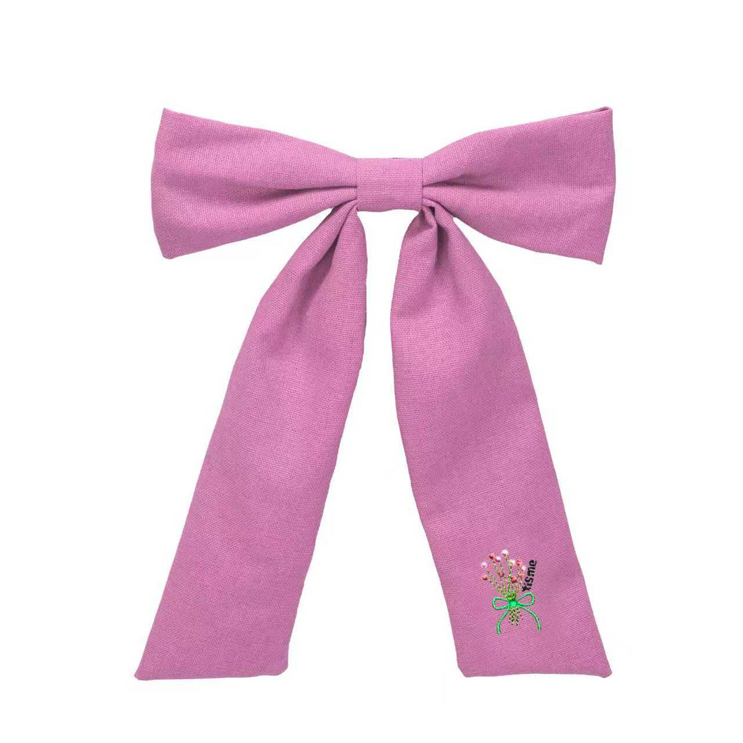 clip bouquet embroidery knit bow