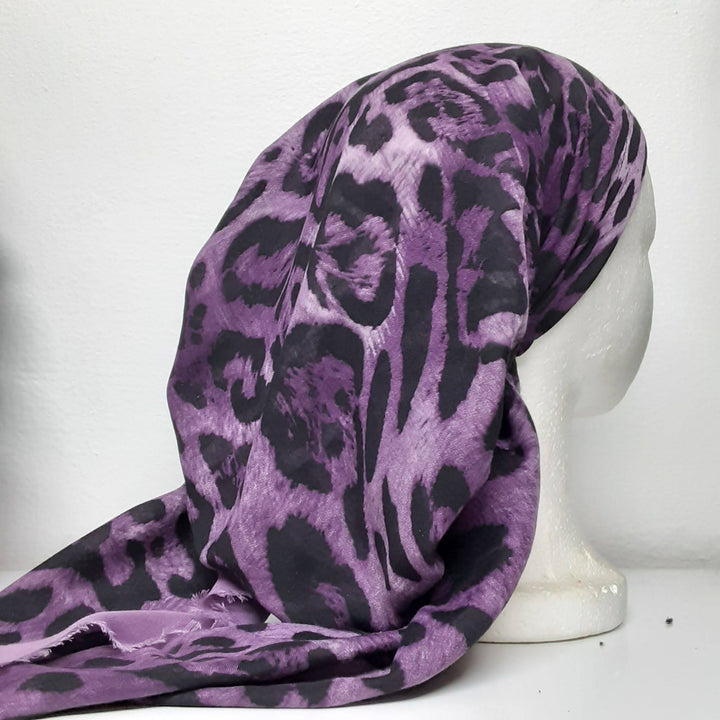 headscarf pretied leopard