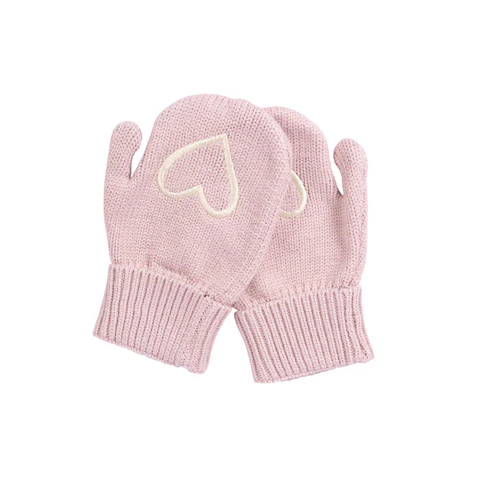 mittens embroidered heart