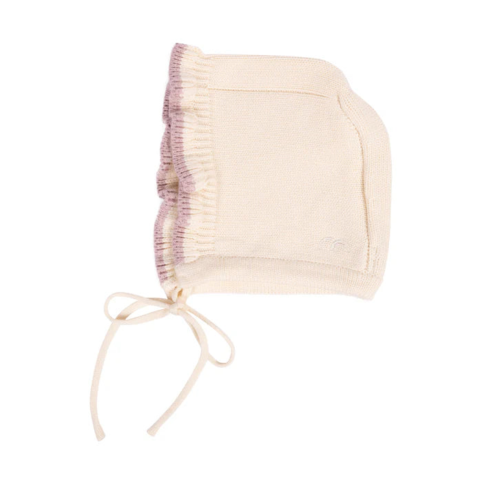 bonnet contrast scalloped edge