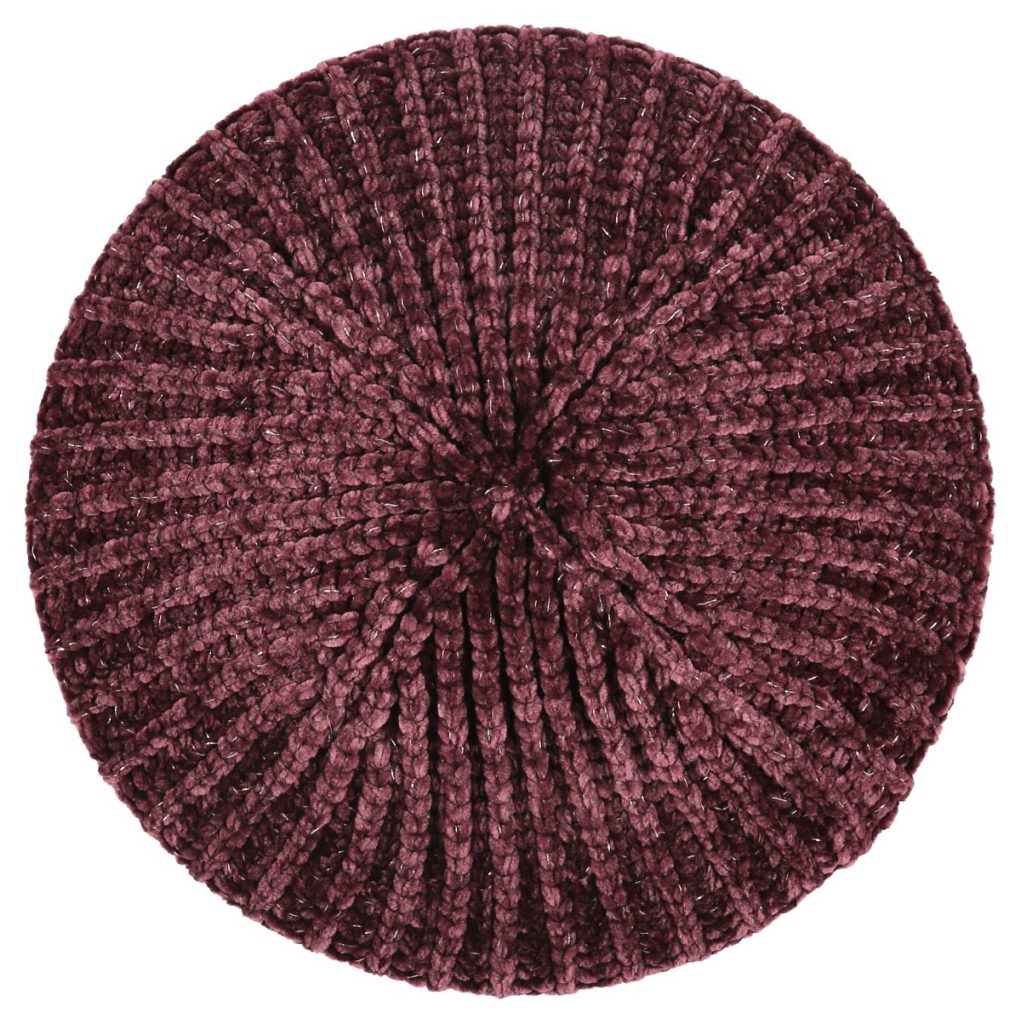 snood ribbed velvet lurex