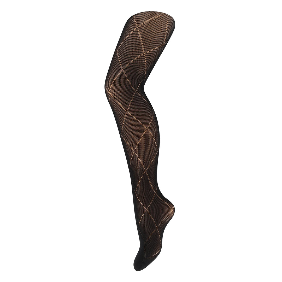 tights lace outline diamond