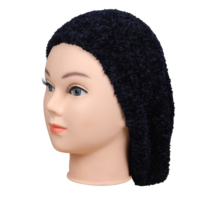 snood chenille solid long lined