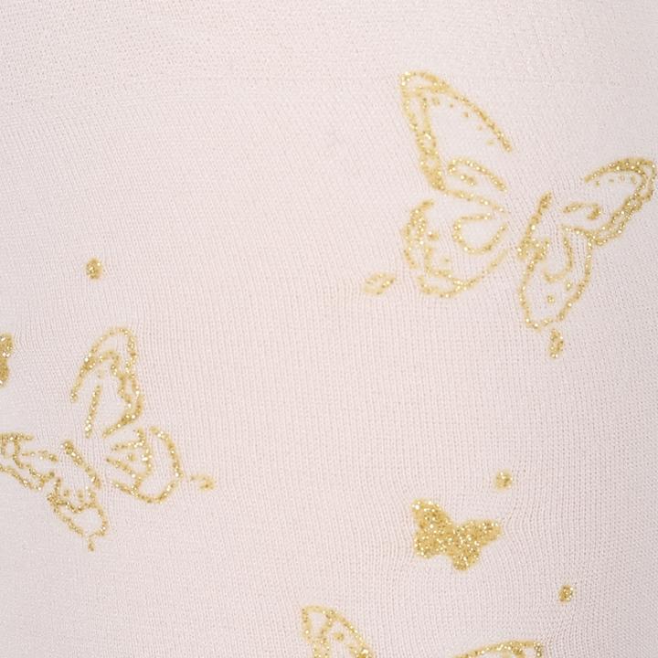 tights design butterflies gold